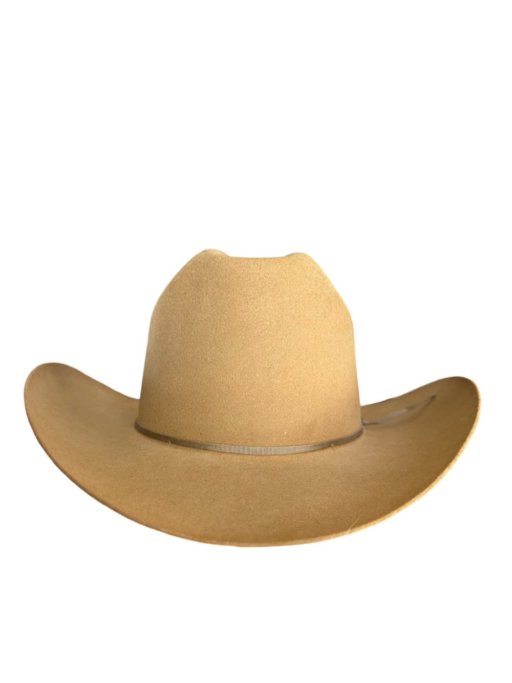 Vintage John B. Stetson 3X Beaver Cowboy Hat Tan Felt Western Size 7 USA Rodeo - Picture 4 of 9
